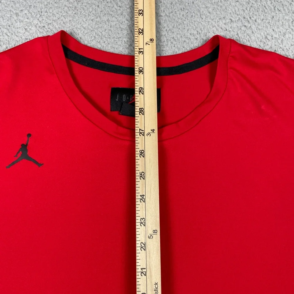 Jordan Shirt Mens 3XL Red Athletic Dri-FIT Long Sleeve Lightweight DQ7901-694